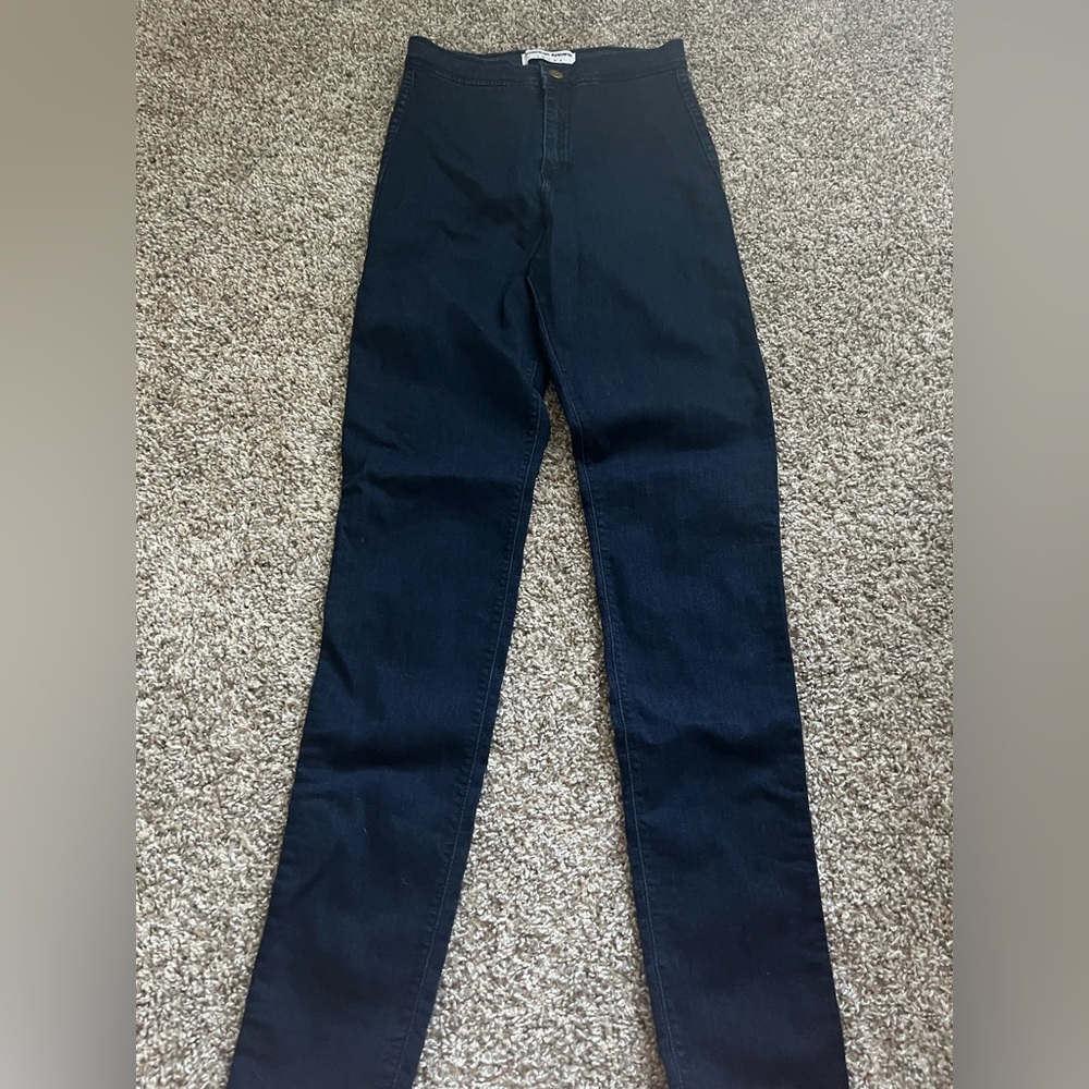 American Apparel dark wash skinny hot pants